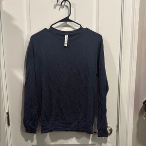 Athleta Navy Blue Silky-soft Sweatshirt